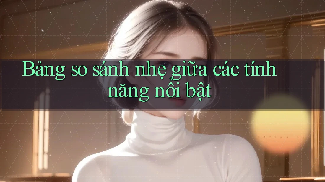 Bảng so sánh nhẹ giữa các tính năng nổi bật
