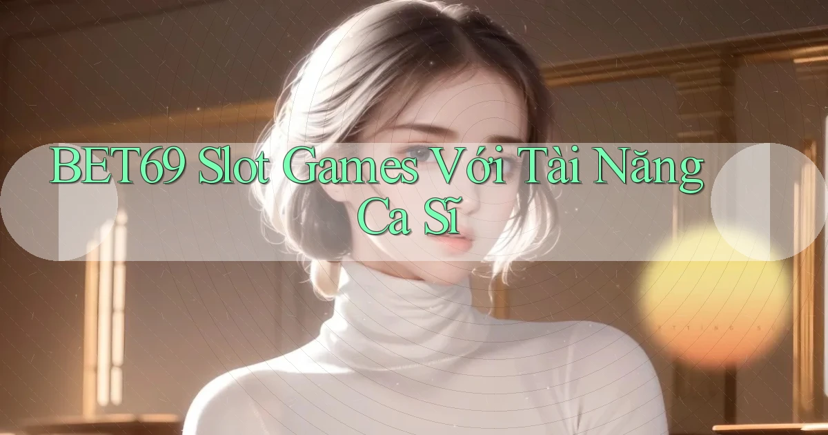bet69  slot games với tài năng ca sĩ