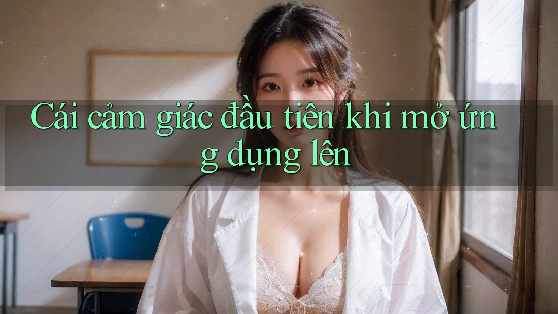 Cái cảm giác đầu tiên khi mở ứng dụng lên