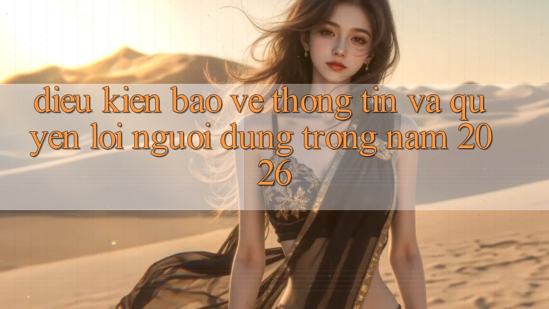 Điều kiện Bảo vệ thông tin Và Quyền Lợi Người dùng Trong Năm 2026