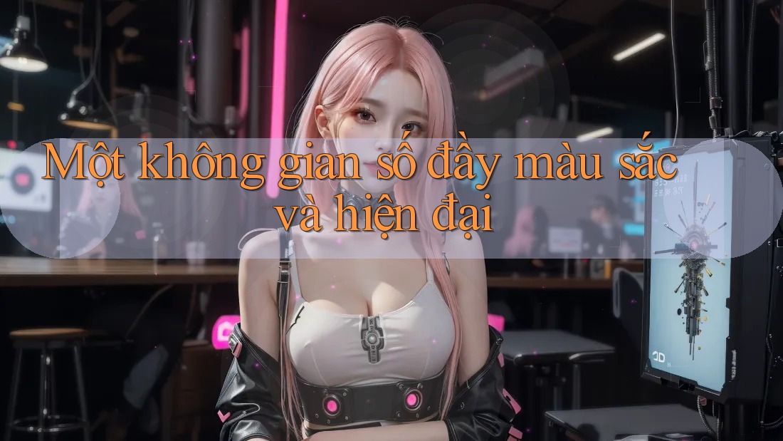 Một không gian số đầy màu sắc và hiện đại