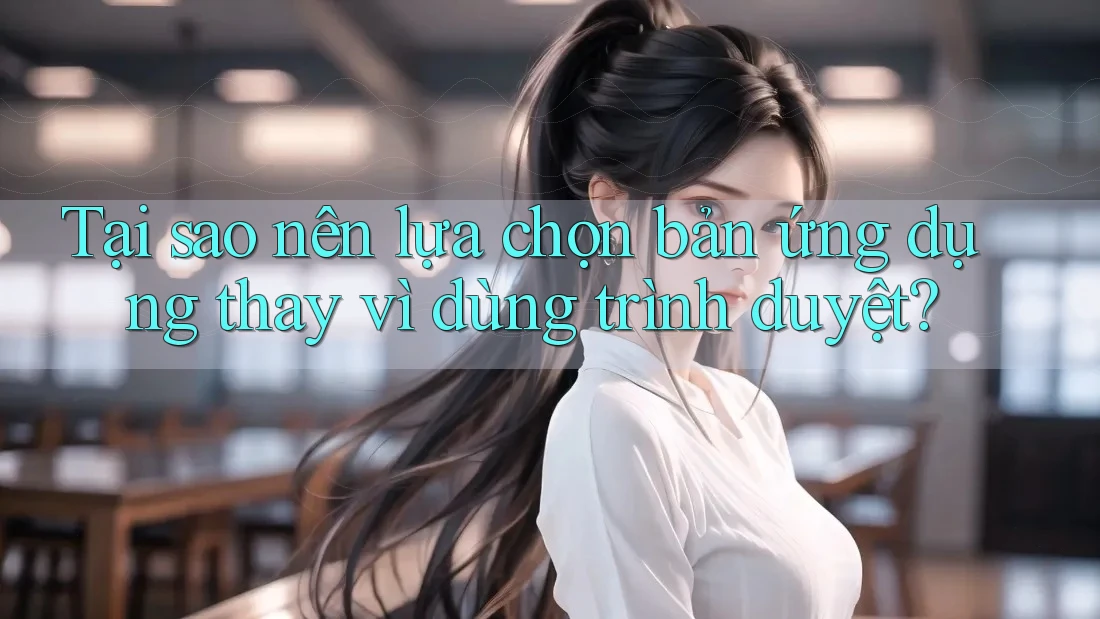Tại sao nên lựa chọn bản ứng dụng thay vì dùng trình duyệt?